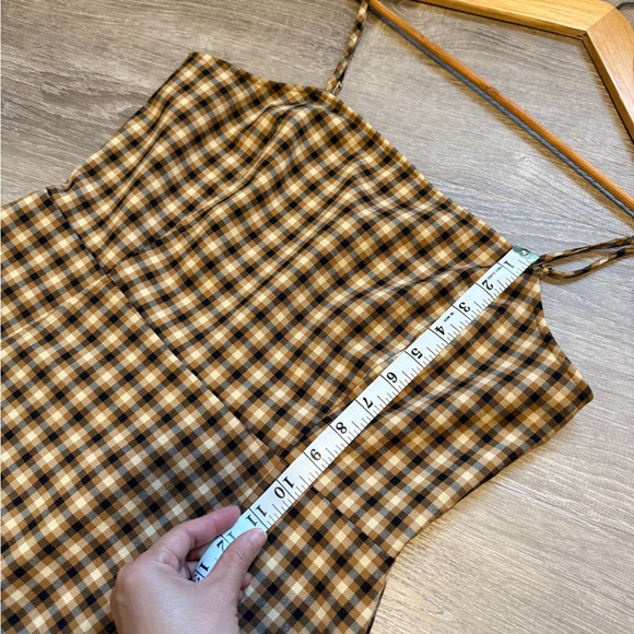 BP. Plaid Brown Dress- Size M - Picture 6 of 11